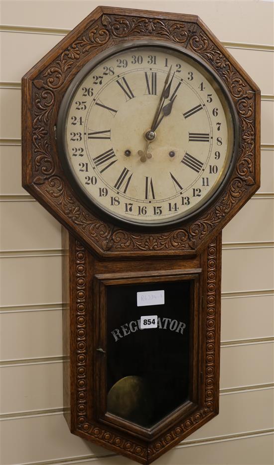 An Ansonia wall clock W.44cm
